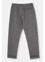 Dagi Anthracite Melange Ribbed Detail Sweatpants