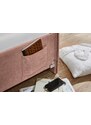 Růžová čalouněná postel Meise Möbel Fun II. 140 x 200 cm