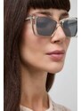 Sluneční brýle Saint Laurent dámské, béžová barva, SL 657