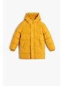 Koton Boys Mustard Coat