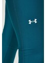 Tréninkové legíny Under Armour zelená barva, hladké, 1365336