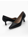 Marjin Women's Pointed Toe Classic Heeled Shoes Vadin Black