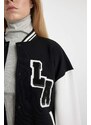 DEFACTO Coool Oversize Fit Thick Sweatshirt Fabric Bomber Jacket