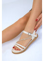 Soho White Women's Sandals 18970