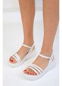 Soho White Women's Sandals 18950