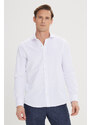 AC&Co / Altınyıldız Classics Men's White Slim Fit Slim Fit Italian Collar Dobby Shirt.