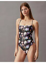 Dámské plavky 1 Piece SQUARE NECK ONE PIECE-PRINT KW0KW025050GJ - Calvin Klein