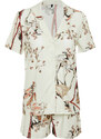 Trendyol Multicolored Floral Viscose Woven Pajamas Set