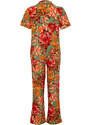 Trendyol Multi Color Floral Viscose Woven Pajamas Set