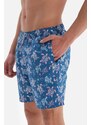 Dagi Turquoise Caretta Patterned Mid Sea Shorts