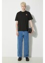 Bavlněné tričko Kenzo Boke Crest černá barva, s aplikací, FC65TS4124SG.99J
