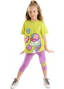 Denokids Cool Unicorn Girls T-shirts and Lilac Leggings Set.