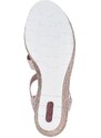 Letní sandály v nežné barvičce se zdobením na nártu Rieker 619B2 růžová