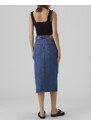 VERO MODA VMVERI HR CALF DENIM SKIRT GA MIX NOOS