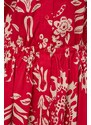 Bavlněné šaty Liu Jo červená barva, midi