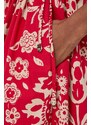 Bavlněné šaty Liu Jo červená barva, midi