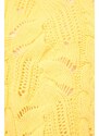 Bavlněný svetr Desigual MILANO žlutá barva, s pologolfem, 24SWJF23