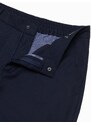 Ombre Clothing Pánské chino kalhoty s elastickým pasem SLIM FIT - tmavě modré V3 OM-PACP-0157