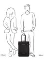 AMERICAN TOURISTER Příruční taška s kolečky a batoh 2v1 55cm Urban Track Duffle Wheels Backpack Asphalt Black
