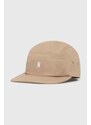 Bavlněná baseballová čepice Norse Projects Twill 5 Panel Cap béžová barva, N80.0126.0966