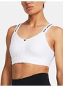 Bílá dámská sportovní podprsenka Under Armour UA Infinity High Zip 2.0 Bra