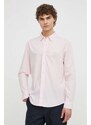 Košile Levi's pánská, růžová barva, slim, s klasickým límcem
