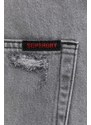 Džínové šortky Superdry pánské, šedá barva