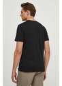 Bavlněné tričko Guess černá barva, s aplikací, M4GI53 K9RM1