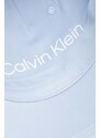 Bavlněná baseballová čepice Calvin Klein s aplikací