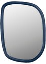 Modré dřevěné zrcadlo ZUIVER LOOKS 70 x 55 cm