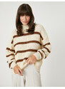 Koton Oversize Knit Sweater Half Turtleneck