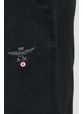 Kraťasy Aeronautica Militare pánské, černá barva