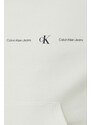 Mikina Calvin Klein Jeans pánská, béžová barva, s kapucí, s potiskem