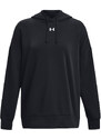 Under Armour Rival Fleece Oversized Hoodie | Black/White