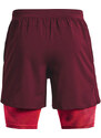 Pánské kraťasy Under Armour Launch 5'' 2-In-1 Short Dark Maroon