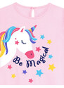 Denokids Unicorn Magic Girls Pink Dress