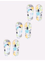 Yoclub Kids's Girls' Ankle No Show Boat Socks Patterns 3-pack SKB-42/3PAK/GIR/001