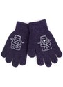 Yoclub Kids's Gloves RED-0012C-AA5A-019 Navy Blue