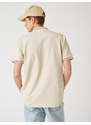 Koton Polo Neck T-Shirt Printed Zipper