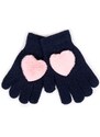 Yoclub Kids's Gloves RED-0069G-AA50-003 Navy Blue