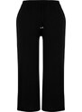 Trendyol Curve Black High Waist Wide Leg Woven Trousers