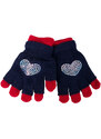 Yoclub Kids's Gloves RED-0242G-AA50-008 Navy Blue