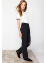 Trendyol Black Ripped High Waist Mom Jeans