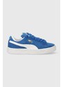 Kožené sneakers boty Puma Suede XL tmavomodrá barva, 395205