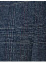 Koton Blazer Jacket Plaid Slim Fit Buttoned Double Pocket Detailed Mono Collar