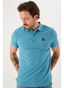 Pánské polo GARCIA Z1105 8918 mens polo ss 8918 light teal