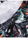 Ombre Clothing Pánské plavecké šortky s rybičkami - tmavě modré V10 OM-SRBS-0125