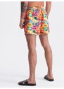 Ombre Men's swim shorts in lettering - multicolor