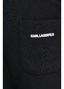Kraťasy Karl Lagerfeld pánské, černá barva