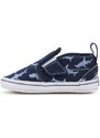 Dětské boty Vans Slip-On V Crib zelená barva